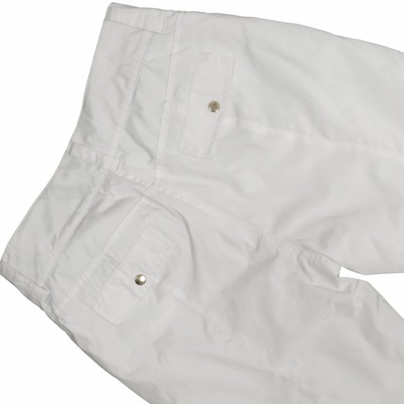 NEW BOGNER WOMENS SKI PANTS!  SIZE 6 LONG  29 x 32  OFF WHITE WITH GOLD HARDWARE - Picture 2 of 2